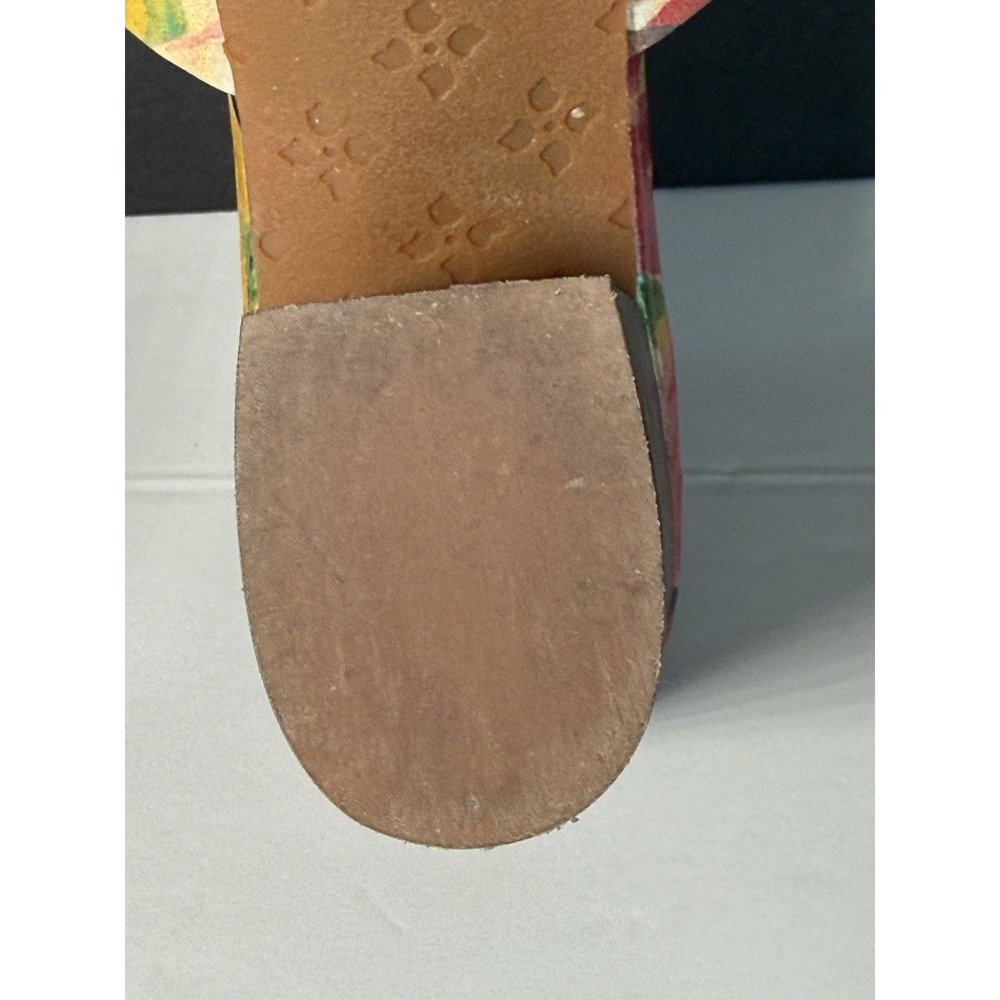 PATRICIA NASH Poema Leather Floral Mules/Open Toe Slides Women's 8.5 EUC - Picture 12 of 13